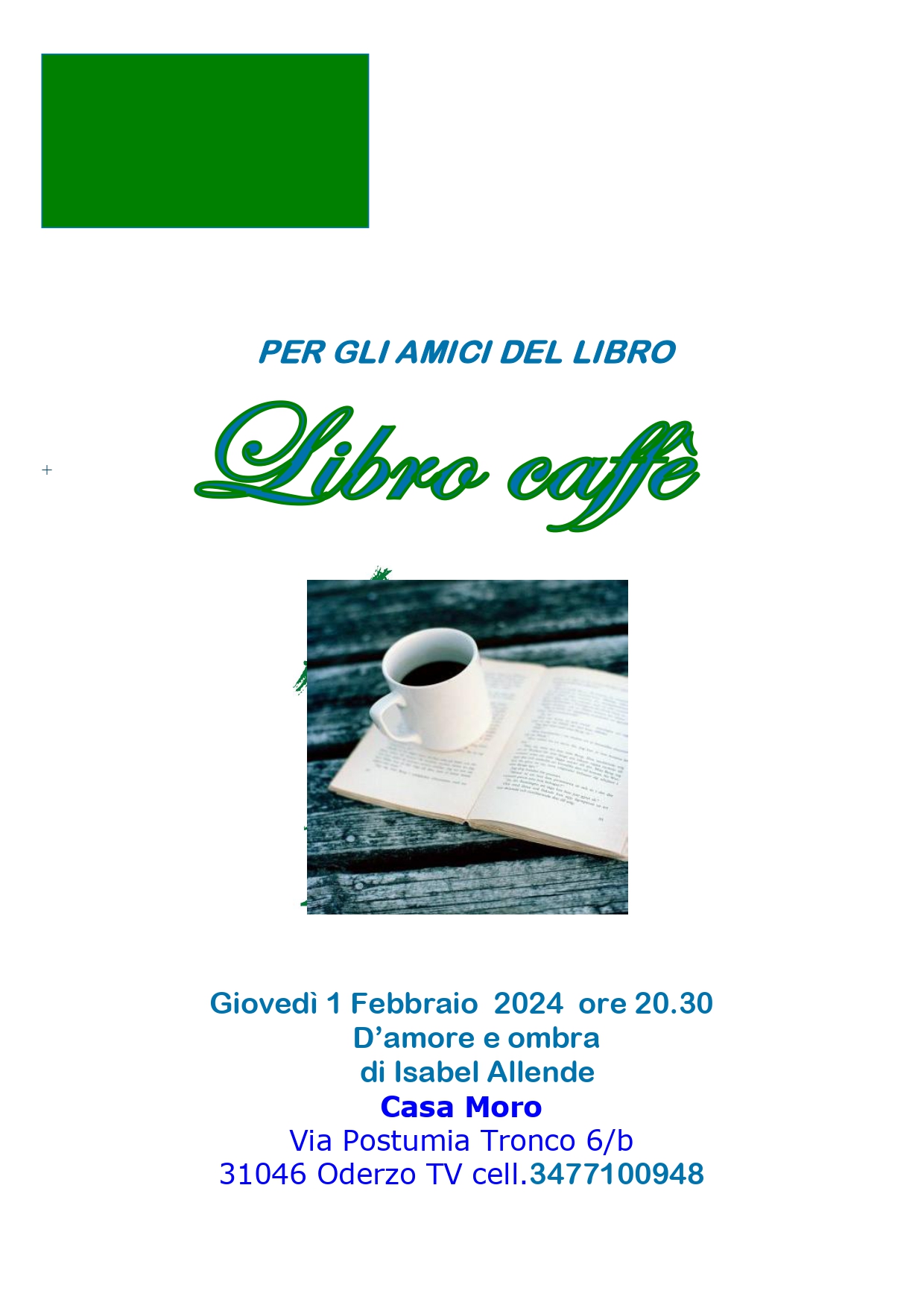 📖 LIBRO CAFFE’ 📖
Ritornano i...